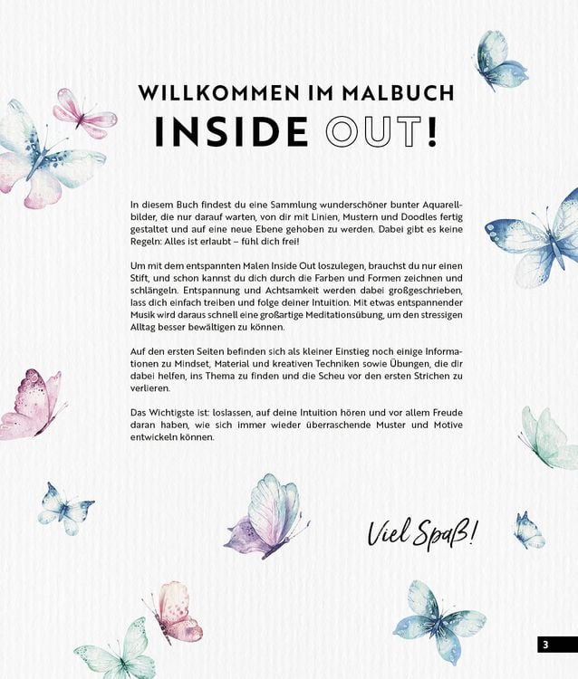 Produktbild: Malbuch Inside Out: Watercolor Mandala