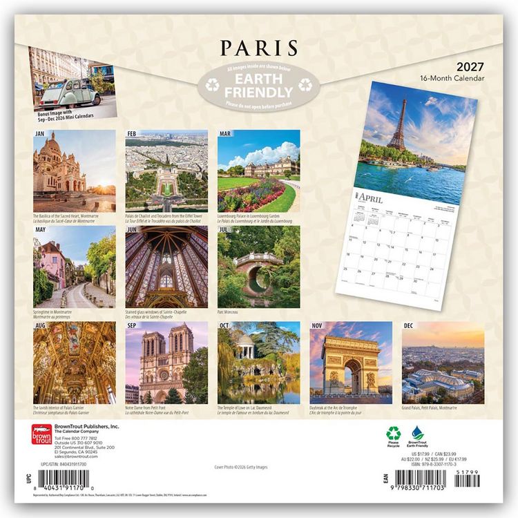 Produktbild: Paris 2027 &ndash; 16-Monatskalender