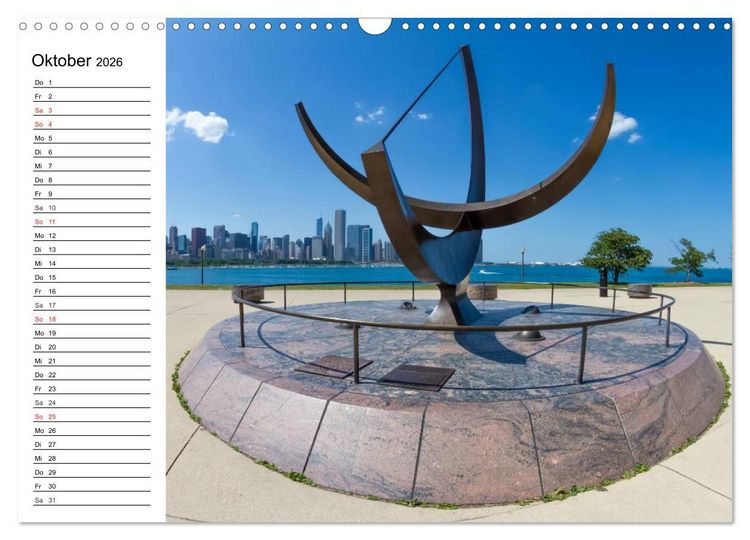 Produktbild: CHICAGO Stadtzentrum (Wandkalender 2026 DIN A3 quer), CALVENDO Monatskalender