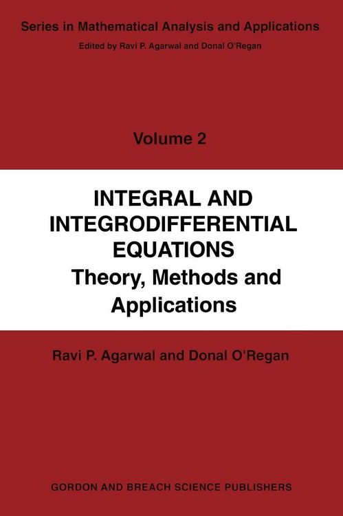 Produktbild: Integral and Integrodifferential Equations