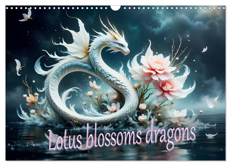 Produktbild: Lotus blossom dragons (Wall Calendar 2027 DIN A3 landscape), CALVENDO 12 Month Wall Calendar