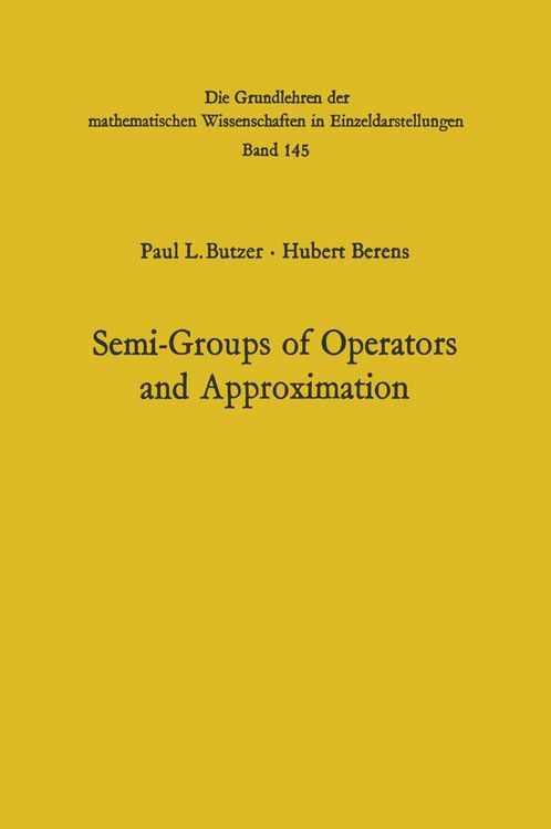 Produktbild: Semi-Groups of Operators and Approximation