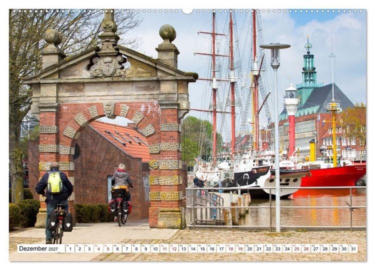 Produktbild: Radland Deutschland - Niedersachsen (Wandkalender 2027 DIN A2 quer), CALVENDO Monatskalender