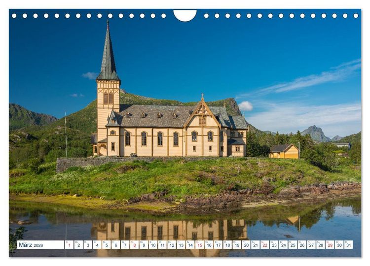 Produktbild: Lofoten Vester&aring;len (Wandkalender 2026 DIN A4 quer), CALVENDO Monatskalender