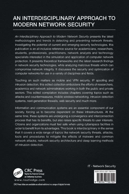 Produktbild: An Interdisciplinary Approach to Modern Network Security