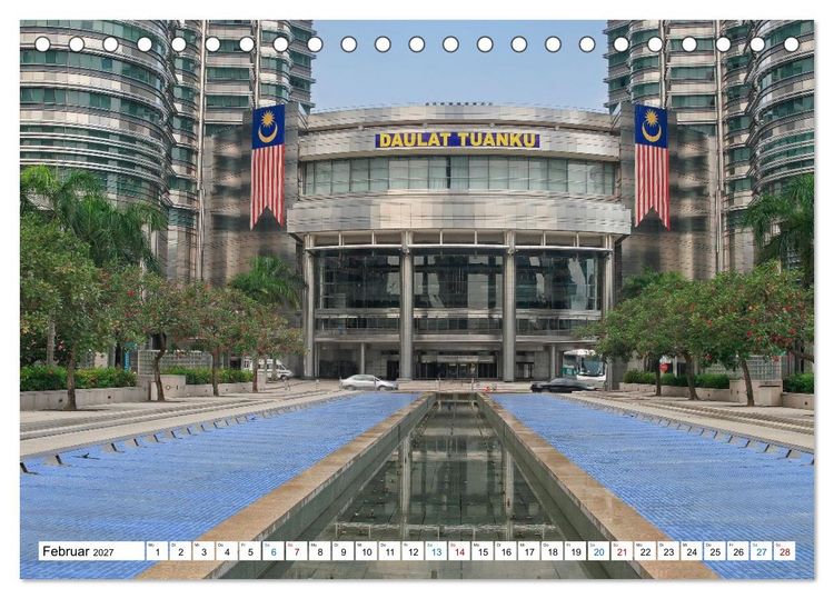 Produktbild: Malaysia &ndash; Zwischen Regenwald, Tempeln und Skyline von Kuala Lumpur (Tischkalender 2027 DIN A5 quer), CALVENDO Monatskalender