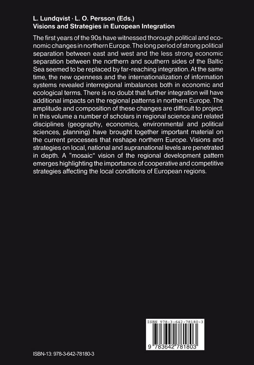 Produktbild: Visions and Strategies in European Integration