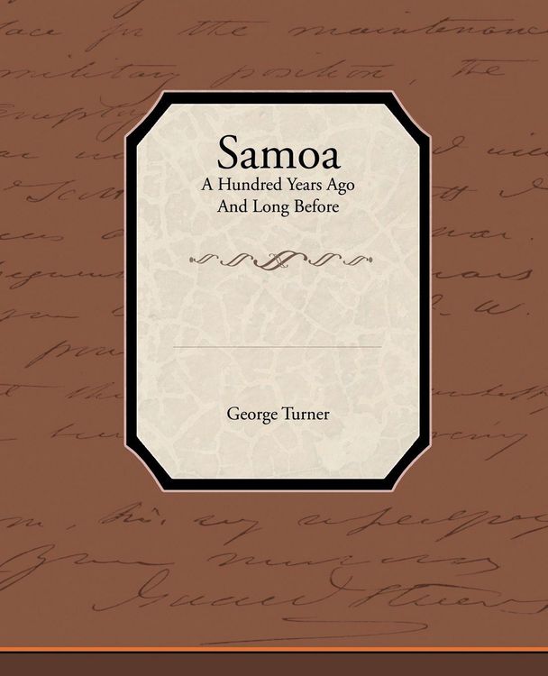 Produktbild: Samoa a Hundred Years Ago and Long Before