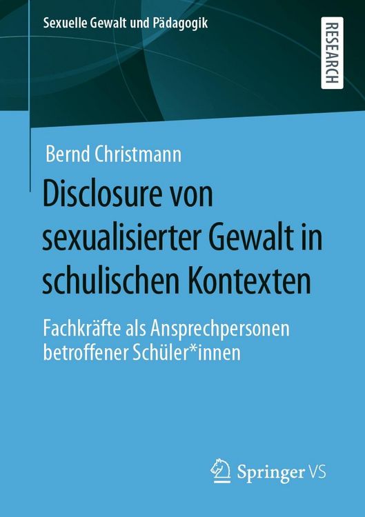 Produktbild: Disclosure von sexualisierter Gewalt in schulischen Kontexten