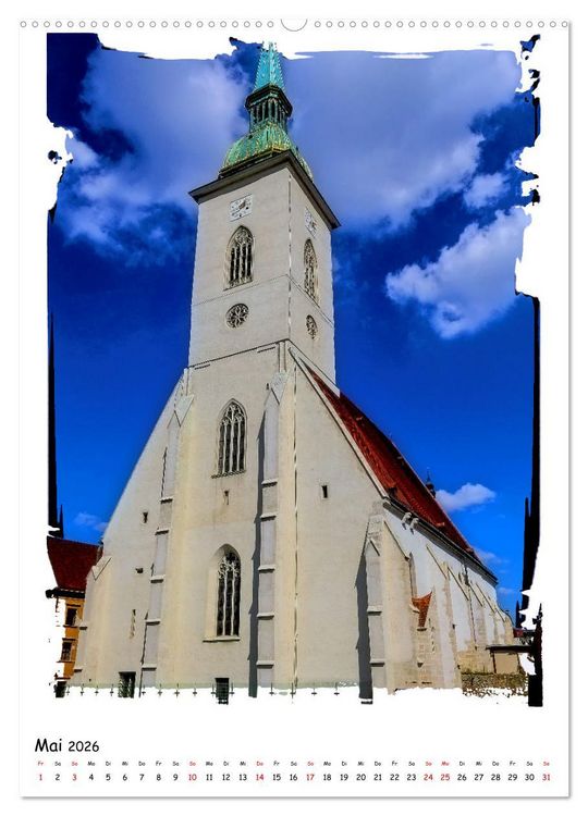 Produktbild: Ein Tag in Bratislava (hochwertiger Premium Wandkalender 2026 DIN A2 hoch), Kunstdruck in Hochglanz