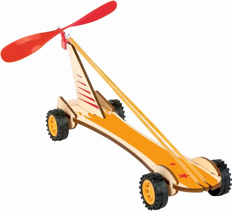 Produktbild: Moses. - PhänoMINT Bausatz Rennwagen mit Gummimotor