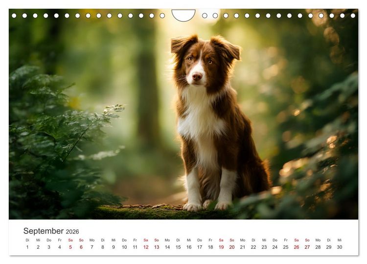 Produktbild: Sch&ouml;n, schlau, schnell! - Der Border Collie - Kalender (Wandkalender 2026 DIN A4 quer), CALVENDO Monatskalender