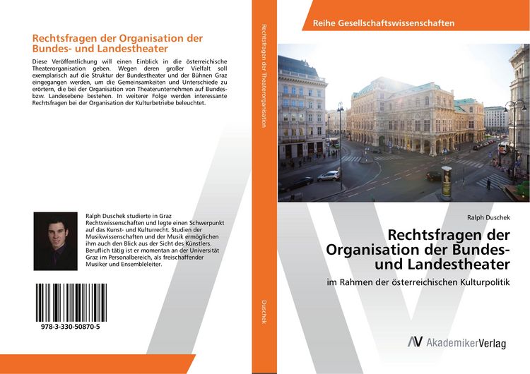 Produktbild: Rechtsfragen der Organisation der Bundes- und Landestheater