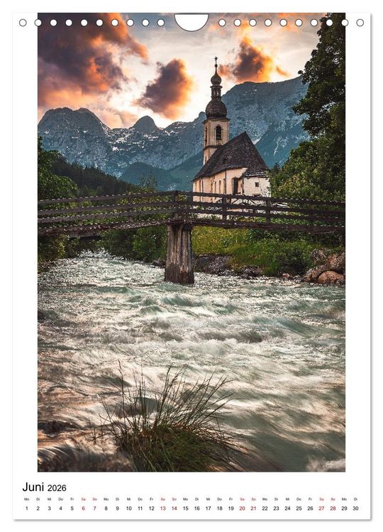 Produktbild: Alpenblicke - Ein Jahr in den Alpen (Wandkalender 2026 DIN A4 hoch), CALVENDO Monatskalender