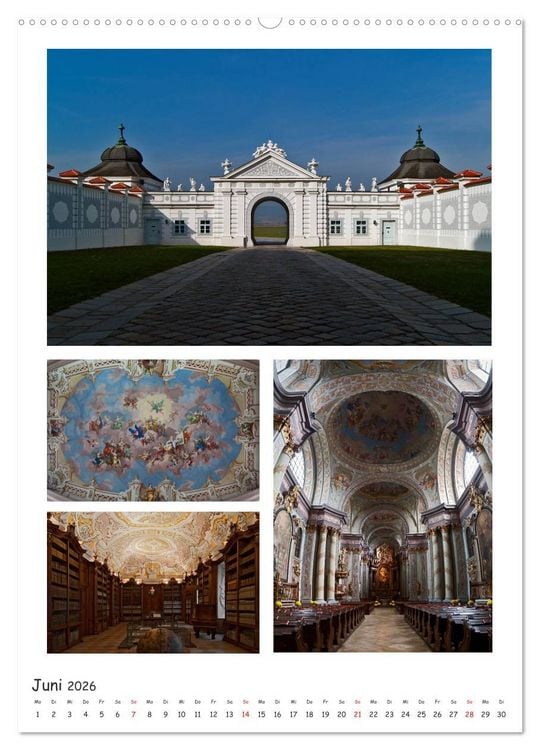 Produktbild: Stifte und Kl&ouml;ster in &Ouml;sterreich (hochwertiger Premium Wandkalender 2026 DIN A2 hoch), Kunstdruck in Hochglanz