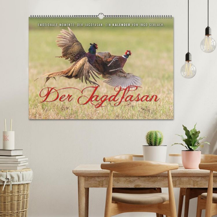 Produktbild: Emotionale Momente: Der Jagdfasan. (Wandkalender 2026 DIN A2 quer), CALVENDO Monatskalender