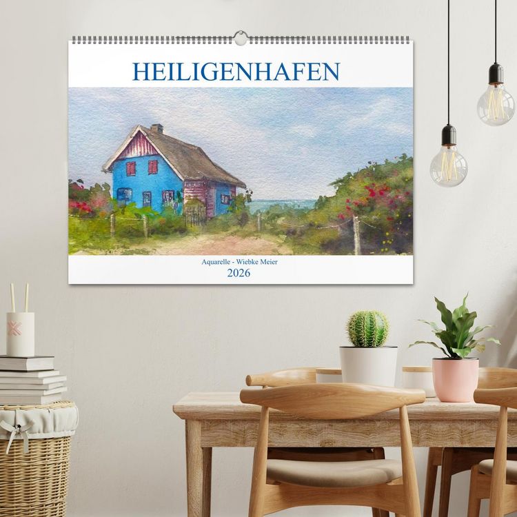 Produktbild: Heiligenhafen in Aquarell (Wandkalender 2026 DIN A2 quer), CALVENDO Monatskalender