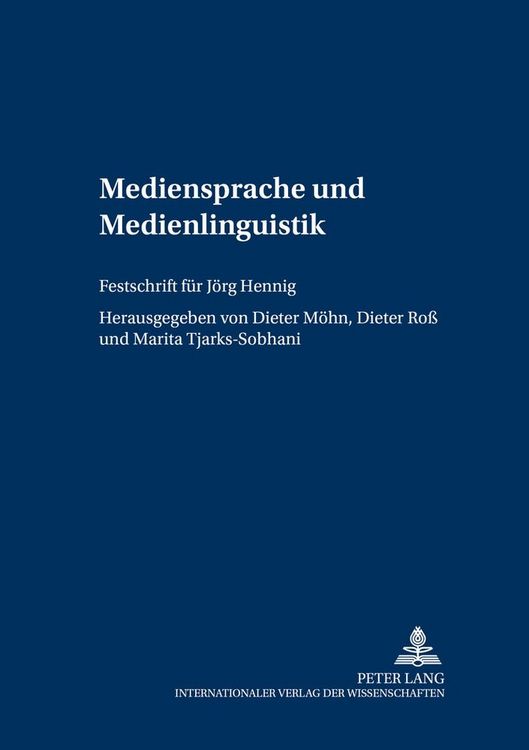Produktbild: Mediensprache und Medienlinguistik