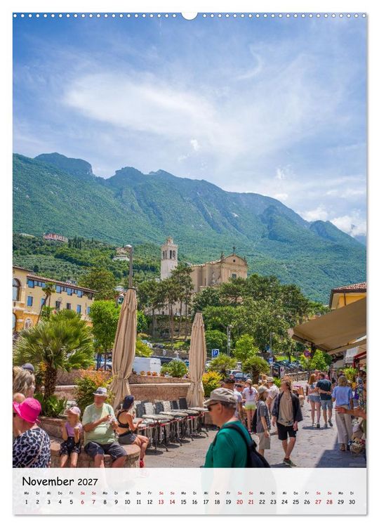Produktbild: Malcesine - Eine Perle des Gardasees (hochwertiger Premium Wandkalender 2027 DIN A2 hoch), Kunstdruck in Hochglanz