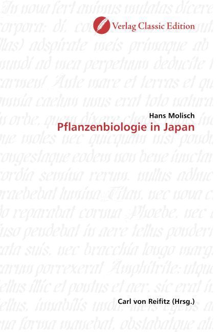 Produktbild: Molisch, H: Pflanzenbiologie in Japan