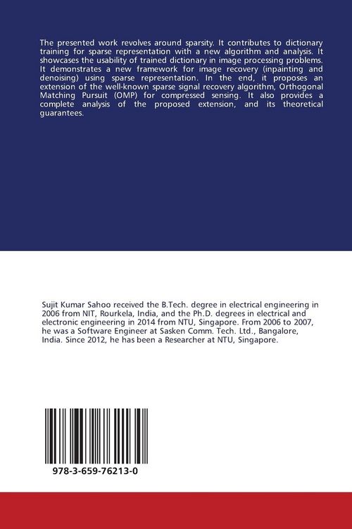 Produktbild: Sparse Signal Processing and Compressed Sensing Recovery