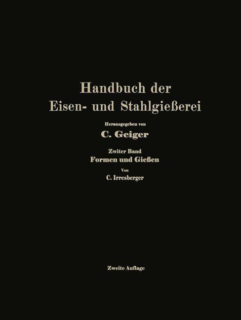 Produktbild: Handbuch der Eisen- und Stahlgie&szlig;erei