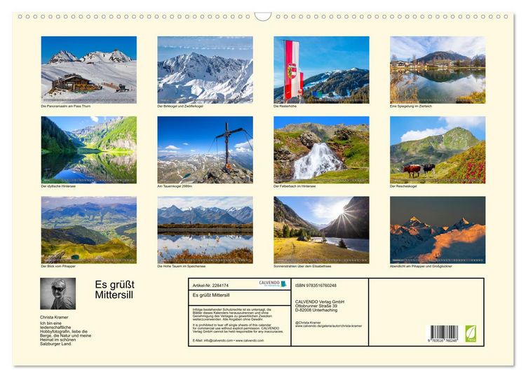 Produktbild: Es gr&uuml;&szlig;t Mittersill (Wandkalender 2027 DIN A2 quer), CALVENDO Monatskalender