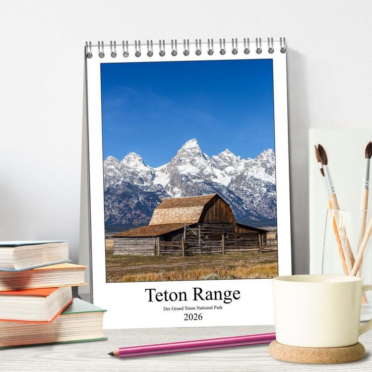 Produktbild: Teton Range - Der Grand Teton National Park (Tischkalender 2026 DIN A5 hoch), CALVENDO Monatskalender