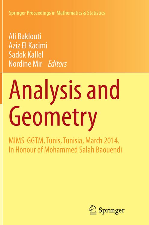 Produktbild: Analysis and Geometry