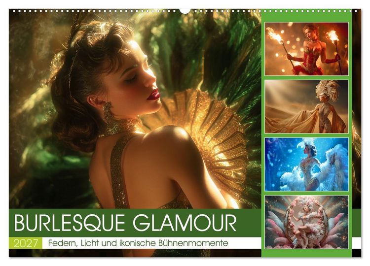 Produktbild: Burlesque Glamour (Wandkalender 2027 DIN A2 quer), CALVENDO Monatskalender