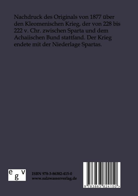 Produktbild: Quellen und Chronologie des Kleomenischen Krieges