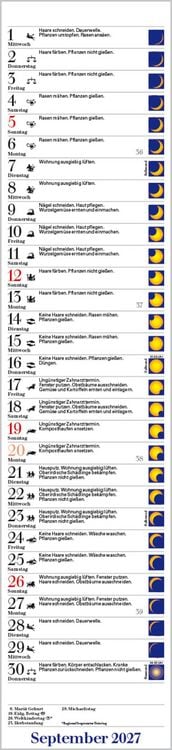 Produktbild: Mond-Langplaner 2027