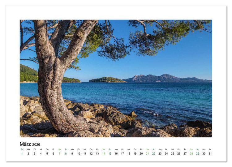 Produktbild: Sehnsucht nach Mallorca (hochwertiger Premium Wandkalender 2026 DIN A2 quer), Kunstdruck in Hochglanz