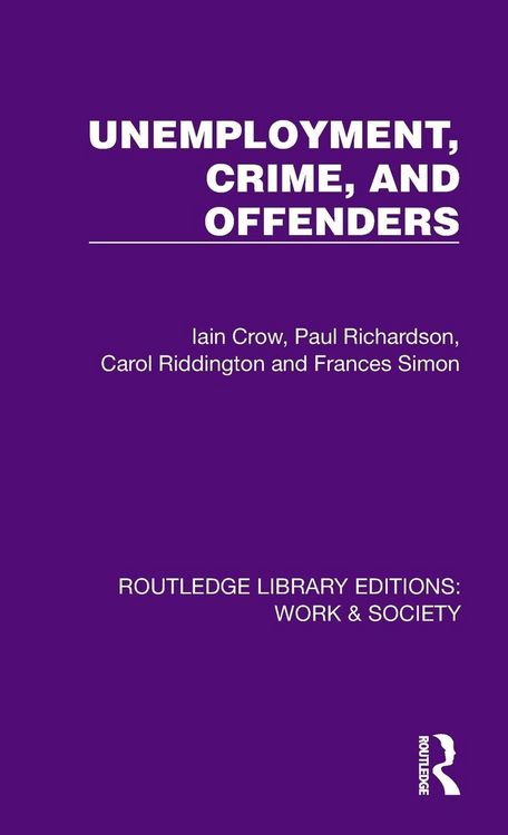 Produktbild: Unemployment, Crime, and Offenders