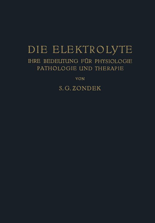 Produktbild: Die Elektrolyte