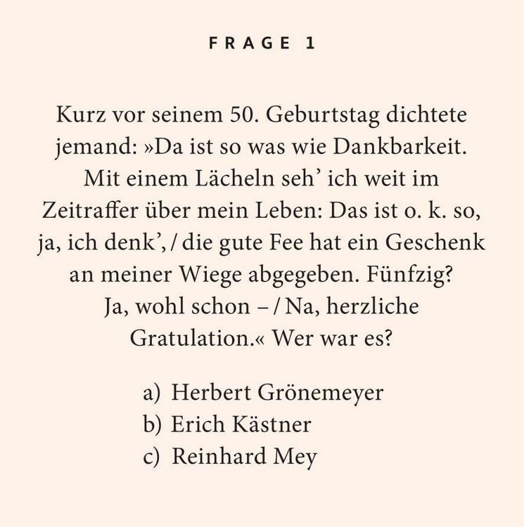 Produktbild: 50. Geburtstag. Das Quiz