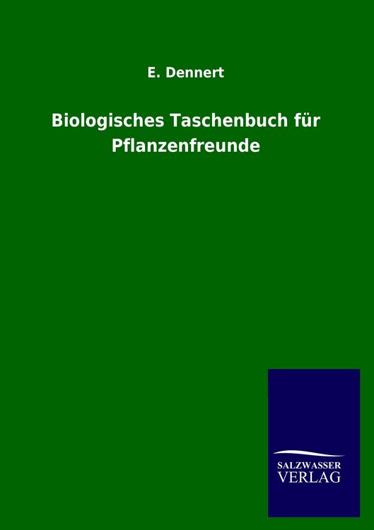 Produktbild: Biologisches Taschenbuch f&uuml;r Pflanzenfreunde