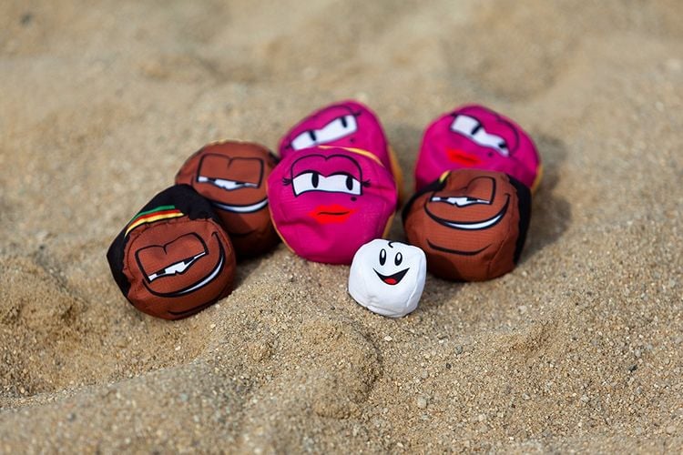 Produktbild: MTS 970827 - Crossboccia Double Pack Heroes, Blond+Muffin, Set für 2 Spieler