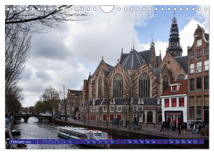 Produktbild: AWESOME AMSTERDAM (Wall Calendar 2026 DIN A4 landscape), CALVENDO 12 Month Wall Calendar