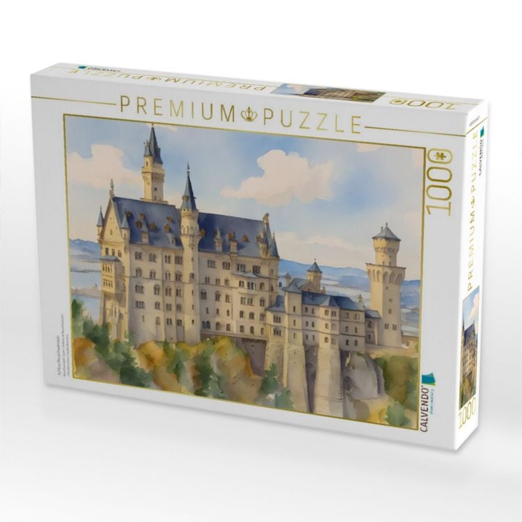 Produktbild: CALVENDO Puzzle Schloss Neuschwanstein | 1000 Teile Lege-Gr&ouml;&szlig;e 64x48cm Foto-Puzzle f&uuml;r gl&uuml;ckliche Stunden
