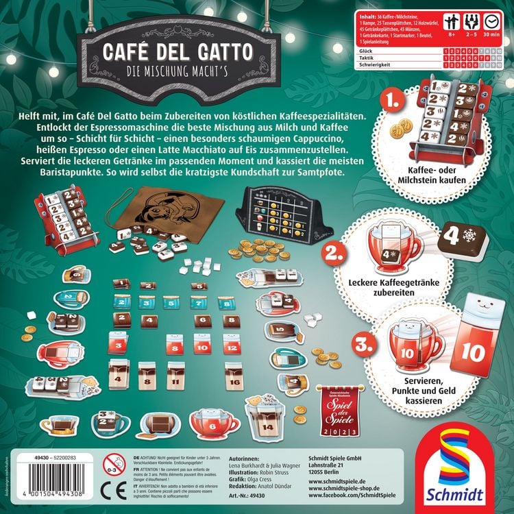 Produktbild: Gesellschaftsspiel Caf&eacute; del Gatto