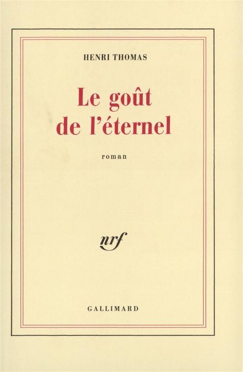 Produktbild: Le go&ucirc;t de l'&eacute;ternel