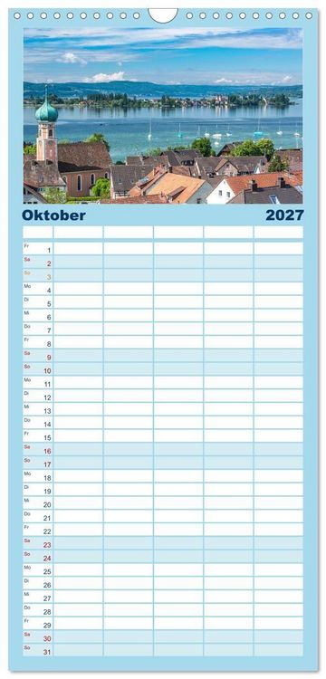 Produktbild: Familienplaner 2027 - Allensbach am Bodensee mit 5 Spalten (Wandkalender, 21 x 45 cm) CALVENDO