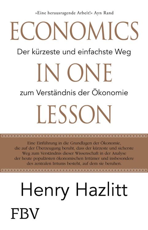 Produktbild: Economics in one Lesson
