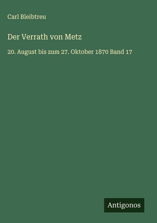 Produktbild: Der Verrath von Metz