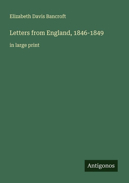 Produktbild: Letters from England, 1846-1849