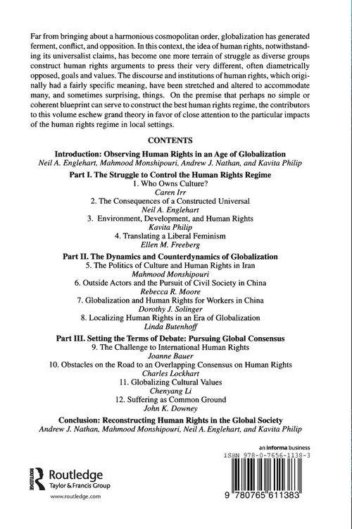 Produktbild: Constructing Human Rights in the Age of Globalization