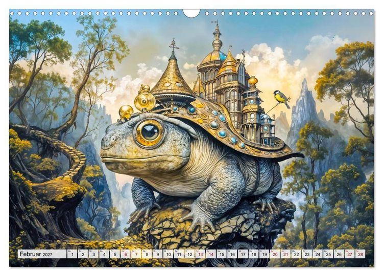 Produktbild: Steampunk Fabelwelten - Magische Kreaturen in Fantasiewelten (Wandkalender 2027 DIN A3 quer), CALVENDO Monatskalender