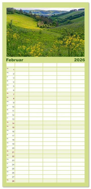 Produktbild: Familienplaner 2026 - Franken - Malerische Orte und Landschaften mit 5 Spalten (Wandkalender, 21 x 45 cm) CALVENDO
