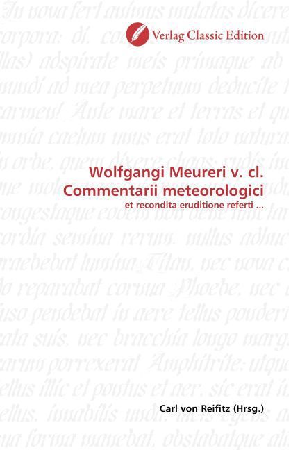 Produktbild: Wolfgangi Meureri v. cl. Commentarii meteorologici